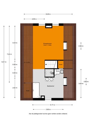 Floorplan - Noordeinde 77a, 2371 CN Roelofarendsveen